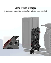 SmallRig V-Mount Battery Plate with Dual 15mm Rod Clamp