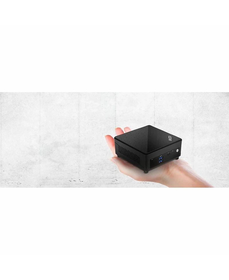 Msi Cubi 5 12M-286US Mini Desktop Computer, Intel Core i5-1235U 1.3GHz, 16GB Ram, 1TB Ssd, Windows 11 Home, Black