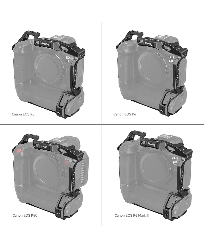 SmallRig Full Camera Cage for Canon Eos R5/R6/R5C/R6 Mark Ii, Requires Bg-R10 Battery Grip