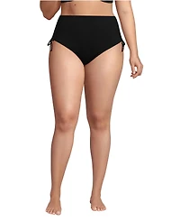 Lands' End Plus High Waisted Adjustable Bikini Bottoms