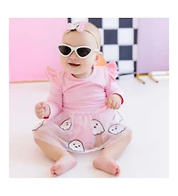 Sweet Wink Baby Girl's Girly Ghost Halloween Bow Baby Headband