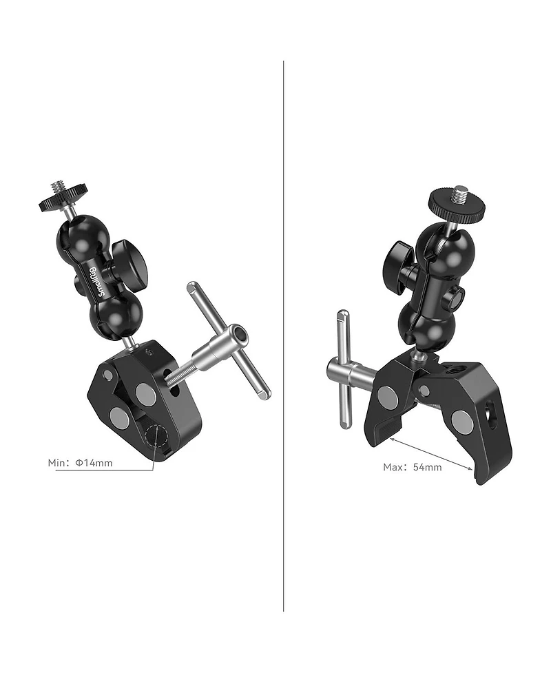 SmallRig Crab-Shaped Super Clamp with Ball Head Magic Arm