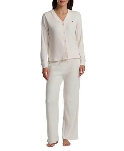 Tommy Hilfiger Women's 2-Piece Long Sleeve Cardigan and Pants Set