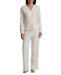 Tommy Hilfiger Women's 2-Piece Long Sleeve Cardigan and Pants Set