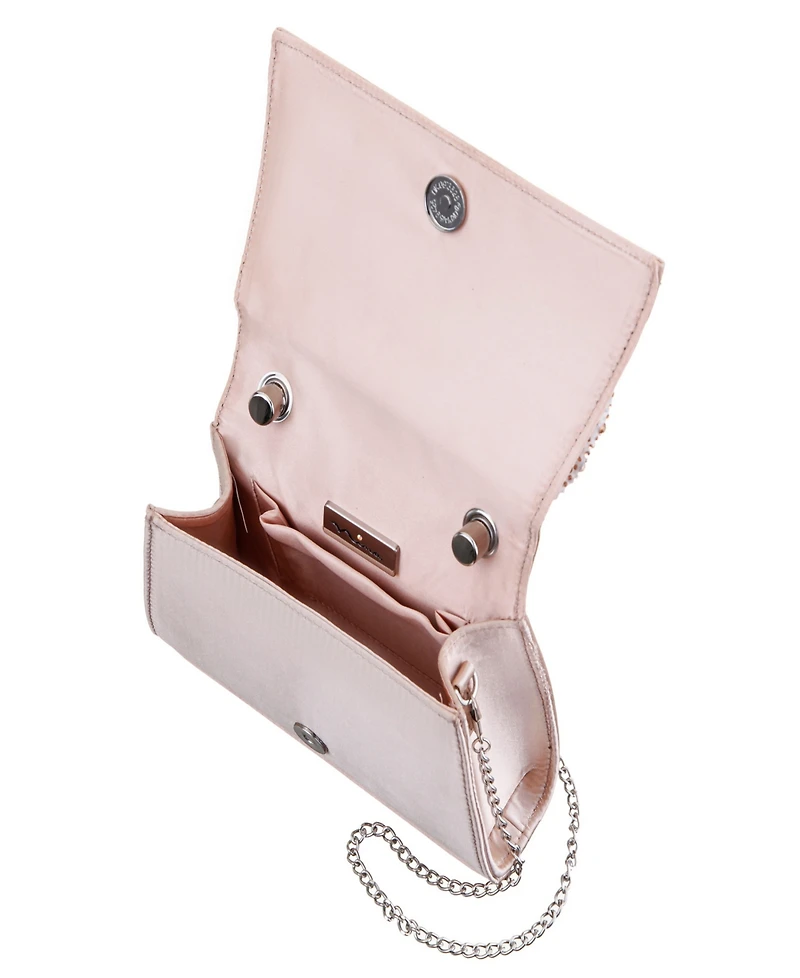 Nina Crystal Magnetic Snap Satchel Bag