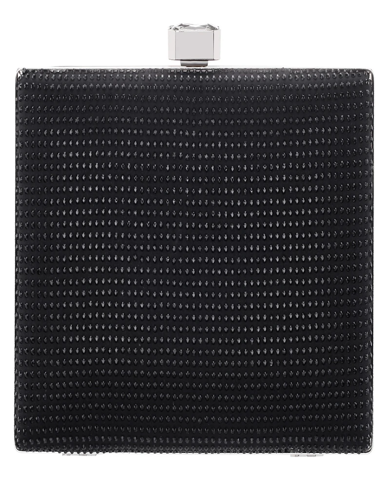 Nina Crystal Minaudiere Lift Lock Clutch