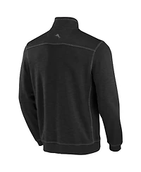 Tommy Bahama Men's Black Cincinnati Bengals Big Tall Tobago Bay Half-Zip Sweatshirt