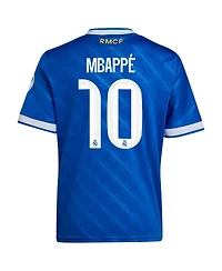 Adidas Big Boys and Girls Kylian Mbappe Blue Real Madrid 2025/26 Third Replica Player Jersey