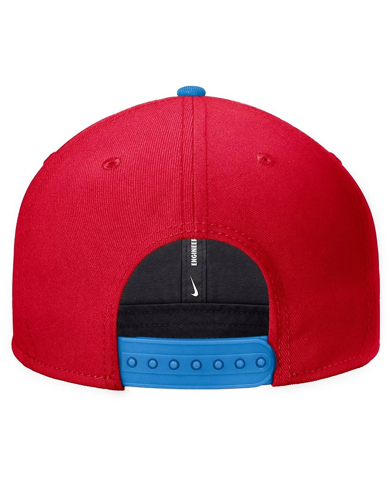 Nike Men's Red Ole Miss Rebels Script Pro Dri-fit Snapback Hat