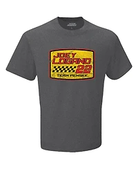 Team Penske Men's Heather Charcoal Joey Logano T-Shirt
