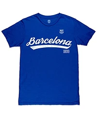 1863FC Men's Royal Barcelona Script Slub T-Shirt
