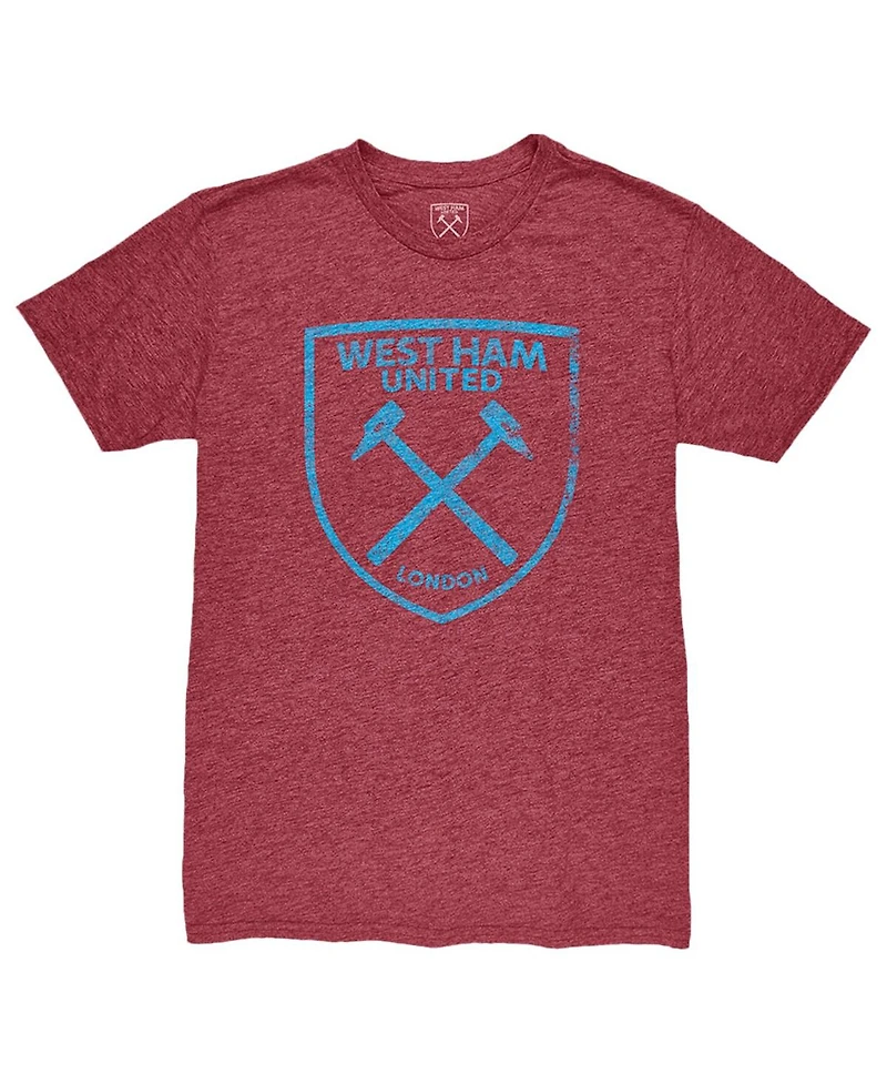 1863FC Men's Michail Antonio Claret West Ham United Player Name Number Twisted Tri-Blend Slub T-Shirt
