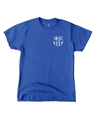 1863FC Big Boys and Girls Robert Lewandowski Blue Barcelona Player T-Shirt