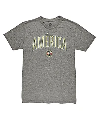 1863FC Men's Heather Gray Club America Wordmark Tri-Blend T-Shirt