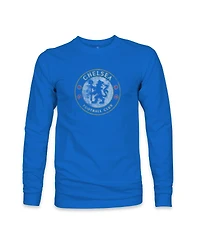 1863FC Men's Blue Chelsea Color Badge Long Sleeve T-Shirt