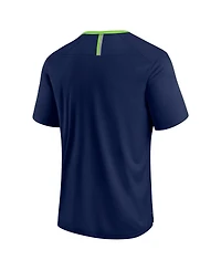 Fanatics Men's College Navy Seattle Seahawks Defender Fade Slant T-Shirt
