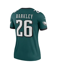Nike Women's Saquon Barkley Midnight Green Philadelphia Eagles Legend Player Performance Top