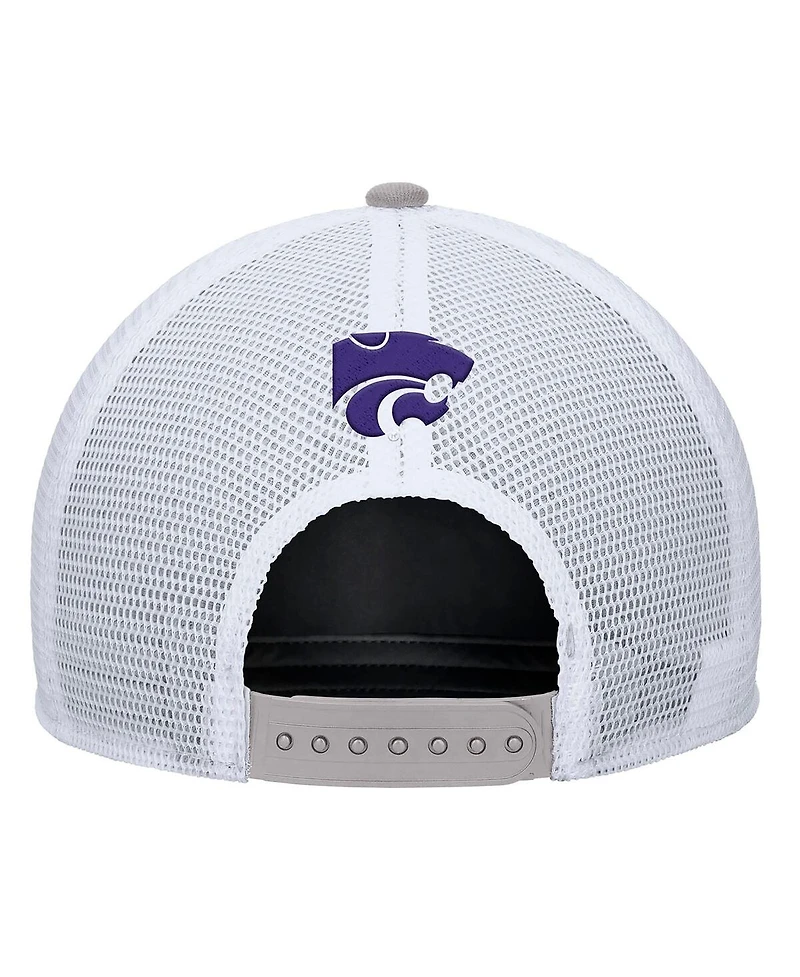 Nike Men's Pewter Kansas State Wildcats 2025 On-Field Rise Trucker Performance Adjustable Hat