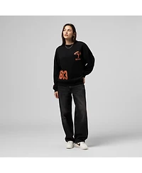 Mitchell & Ness Women's Black Texas Longhorns Multi-Hit Sweatshirt