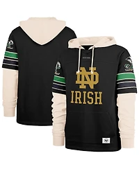 '47 Brand Men's Black Notre Dame Fighting Irish Split Zone Cornerback Lacer Pullover Hoodie