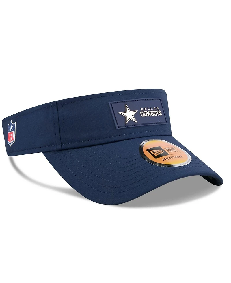 New Era Men's Navy Dallas Cowboys 2025 Sideline Visor Hat