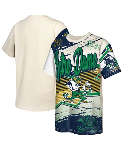 Outerstuff Big Boys and Girls Cream Notre Dame Fighting Irish Make Noise T-Shirt