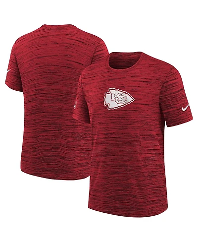 Nike Big Boys and Girls Red Kansas City Chiefs Sideline Velocity Performance T-Shirt