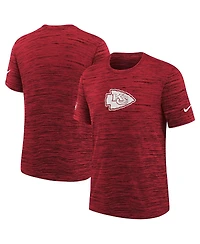 Nike Big Boys and Girls Red Kansas City Chiefs Sideline Velocity Performance T-Shirt