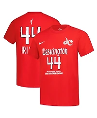 Nike Big Boys and Girls Kiki Iriafen Red Washington Mystics Explorer Edition Name Number T-Shirt