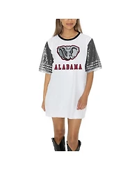 Gameday Couture Women's White Alabama Crimson Tide Full Sequin Jersey Dress