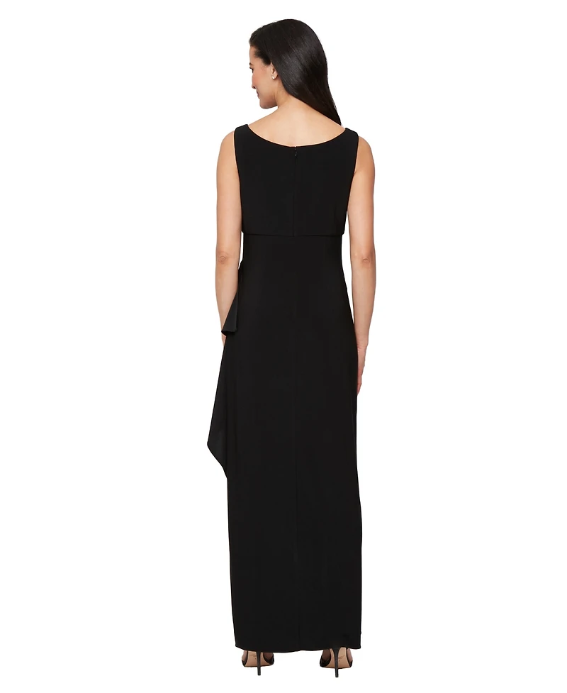 Alex Evenings Women's Matte Jersey Long Jacket Dress