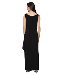 Alex Evenings Women's Matte Jersey Long Jacket Dress