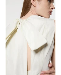 Karen Millen Taffeta Rosette Woven Mini Dress