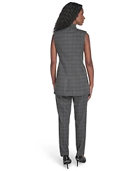 Calvin Klein Women's Windowpane Cuff Vest