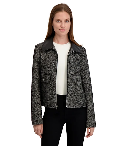 Laundry By Shelli Sega Tweed-Textured Jacket
