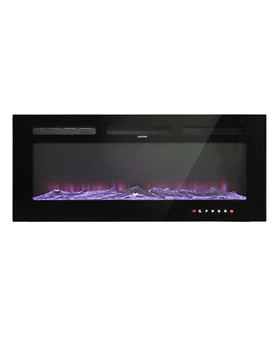42''Classic Built-in or Wall-Mounted Direct Vent Electric Fireplace
