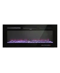 42''Classic Built-in or Wall-Mounted Direct Vent Electric Fireplace