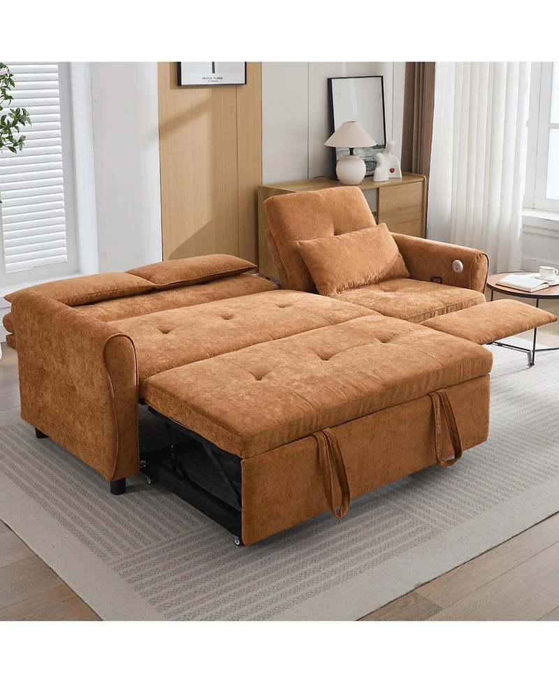 Streamdale Furniture 2-in-1 Sofa Bed with Reversible Recliner