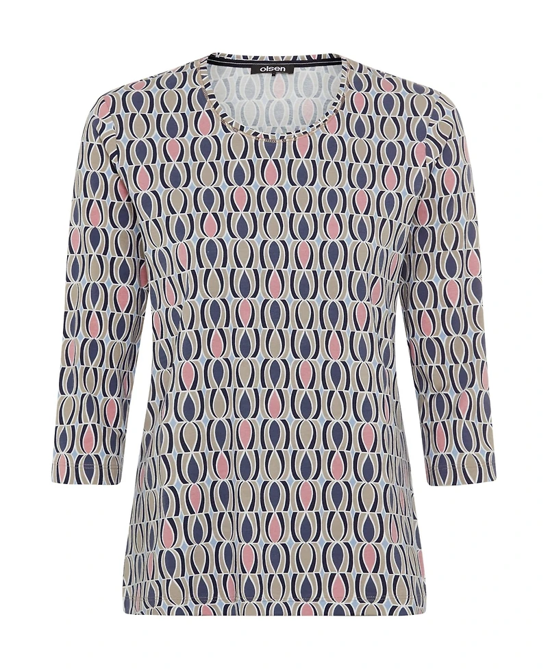 Olsen Women's Retro Print T-Shirt