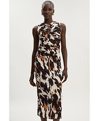 Karen Millen Women's Cut Out Neck Midi Dress