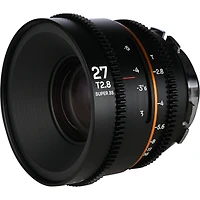Venus Laowa Nanomorph S35 Prime 3-Lens Bundle with 35mm, 50mm T2.4 and 27mm T2.8 Anamorphic Lens for Pl Mount/Canon Ef, Amber Flare