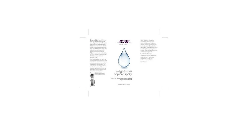 Now Foods Magnesium Topical Spray ,8 Oz