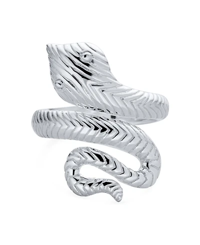 Bling Jewelry Egyptian Cobra Serpent Snake Wrap Coil Boho Statement Ring Sterling Silver