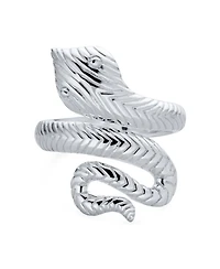 Bling Jewelry Egyptian Cobra Serpent Snake Wrap Coil Boho Statement Ring Sterling Silver