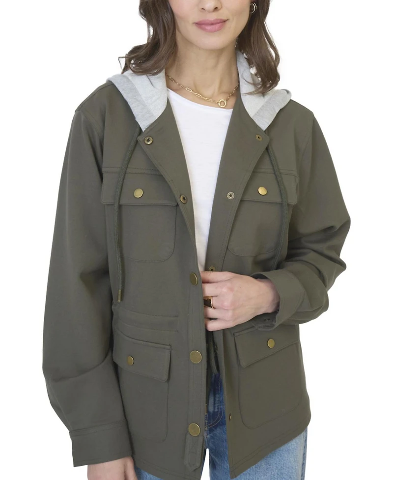 Central Park West Women's Brady Ponte Army Jacket