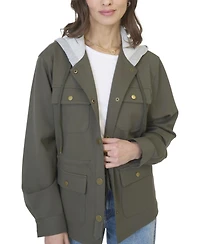 Central Park West Women's Brady Ponte Army Jacket