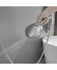 Greenspring Single-Handle 1-Spray Round Rain Shower Faucet Set with Rain Shower Head & Hand Shower in Brushed Nickel (Valve Included)