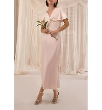 Oasis Satin Midi Bridesmaids Dress