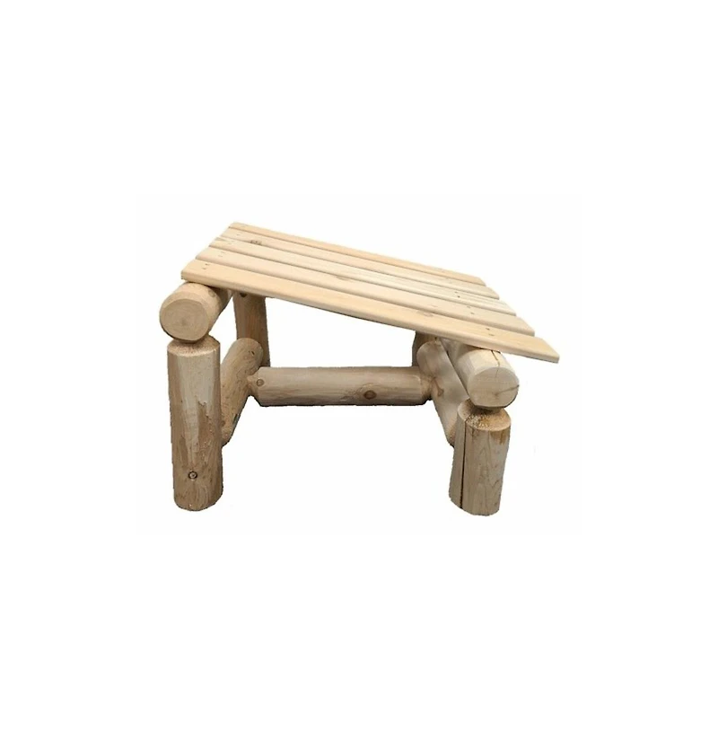Contoured Comfort Cedar Log Slanted Ottoman
