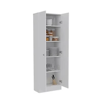 Tuhome Multistorage Pantry White Mdf